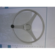 Steering Wheel Stainless Steel 15 inch with Knob
